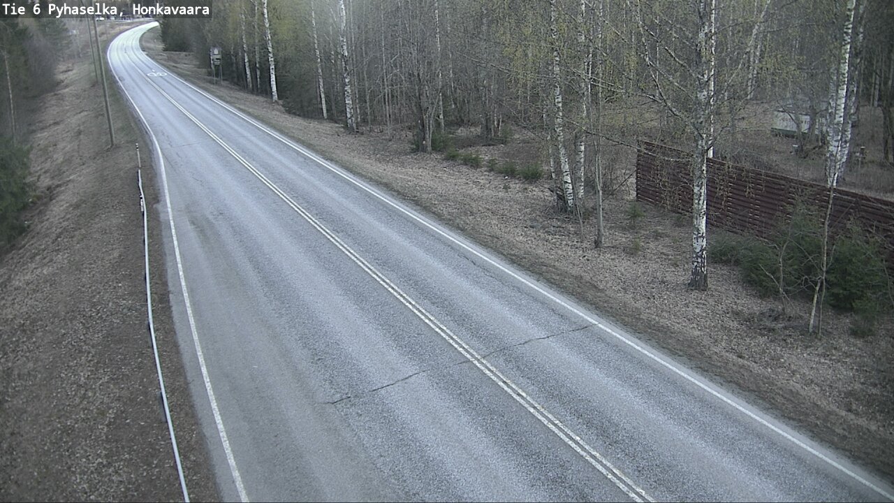 Weather Camera Image Väg 6 Joensuu, Honkavaara, Joensuu, Pohjois-Karjala