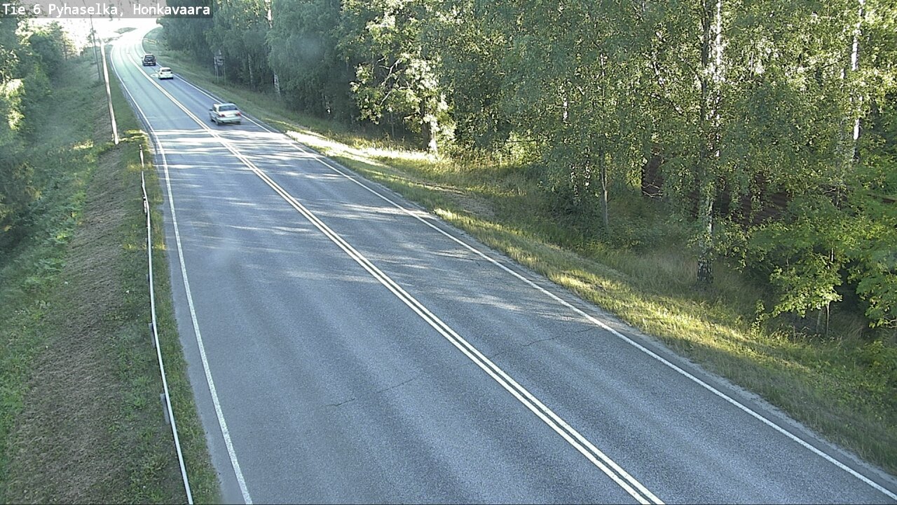 Weather Camera Image Väg 6 Joensuu, Honkavaara, Joensuu, Pohjois-Karjala
