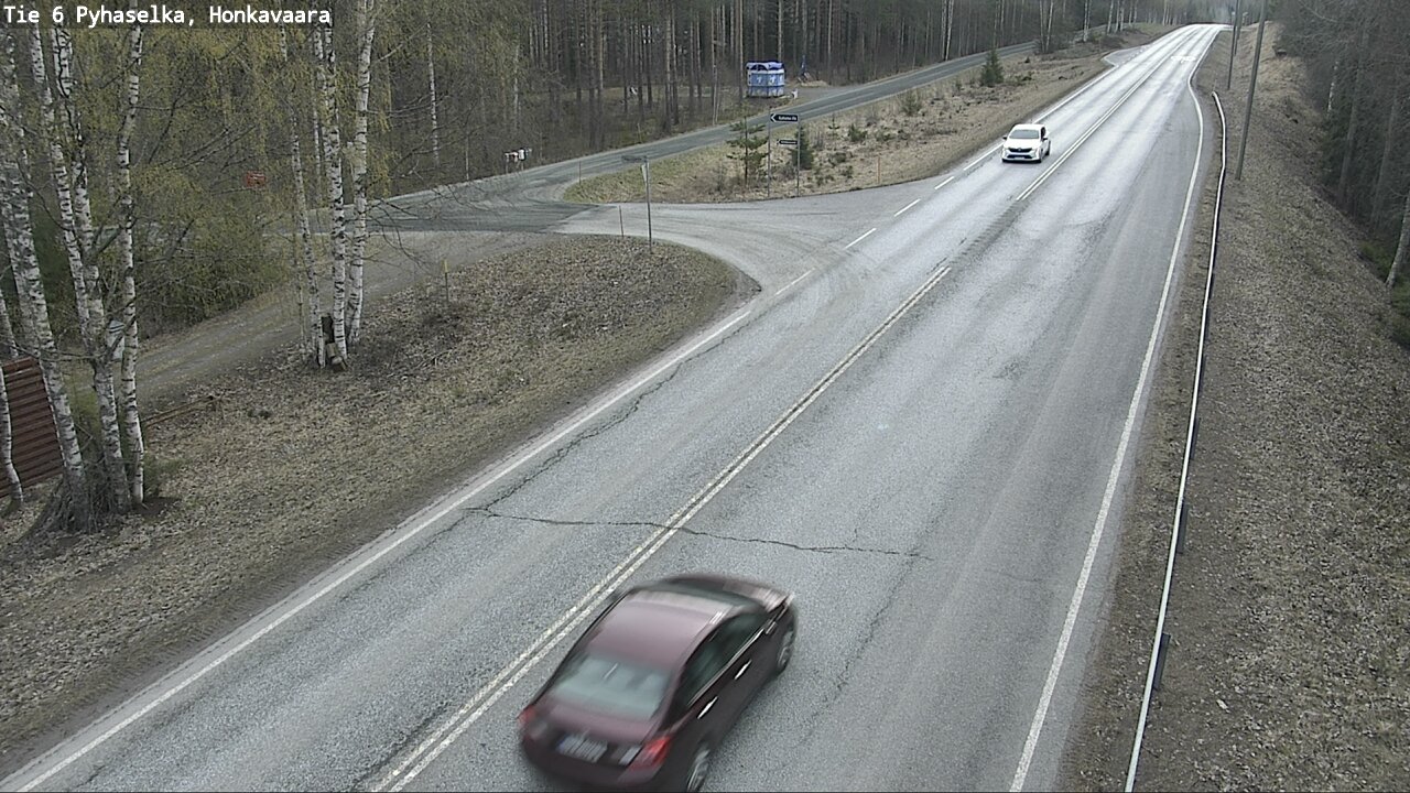 Weather Camera Image Väg 6 Joensuu, Honkavaara, Joensuu, Pohjois-Karjala