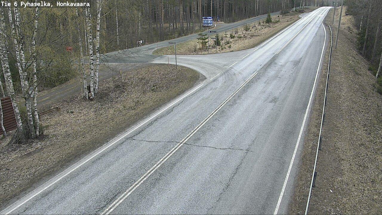 Weather Camera Image Väg 6 Joensuu, Honkavaara, Joensuu, Pohjois-Karjala