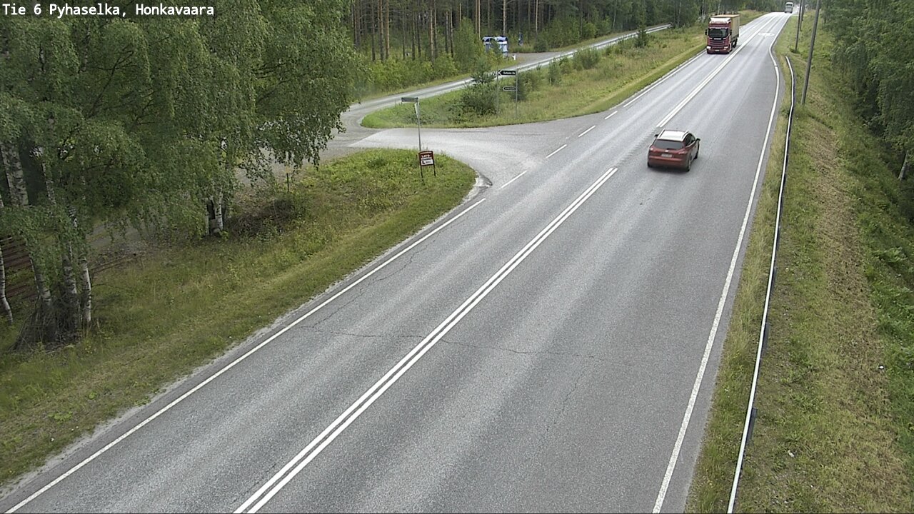 Weather Camera Image Väg 6 Joensuu, Honkavaara, Joensuu, Pohjois-Karjala
