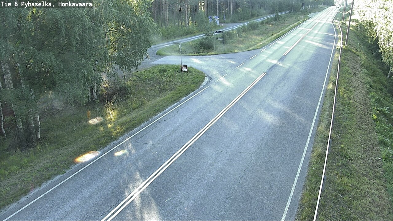 Weather Camera Image Road 6 Joensuu, Honkavaara, Joensuu, Pohjois-Karjala