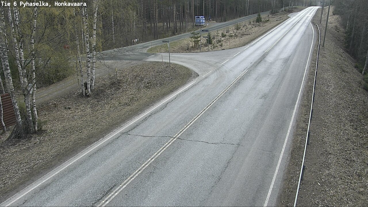 Weather Camera Image Väg 6 Joensuu, Honkavaara, Joensuu, Pohjois-Karjala