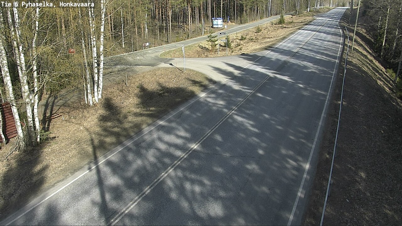 Weather Camera Image Väg 6 Joensuu, Honkavaara, Joensuu, Pohjois-Karjala
