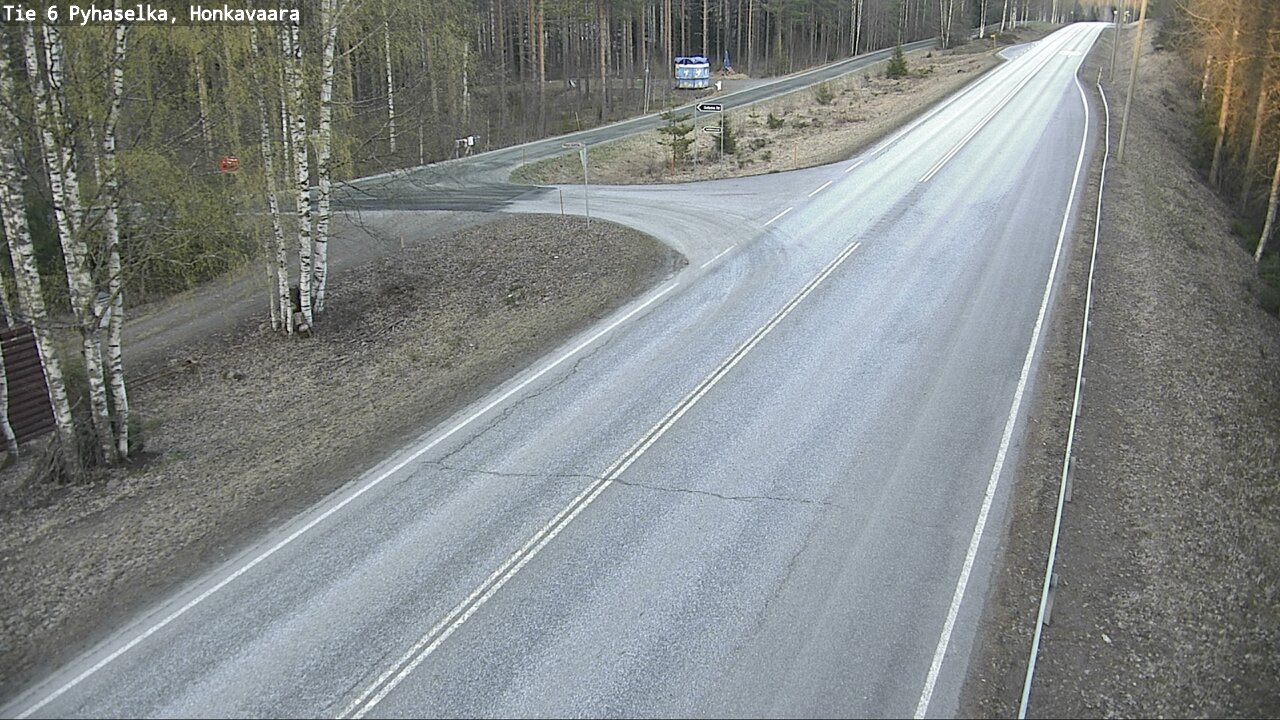 Weather Camera Image Väg 6 Joensuu, Honkavaara, Joensuu, Pohjois-Karjala