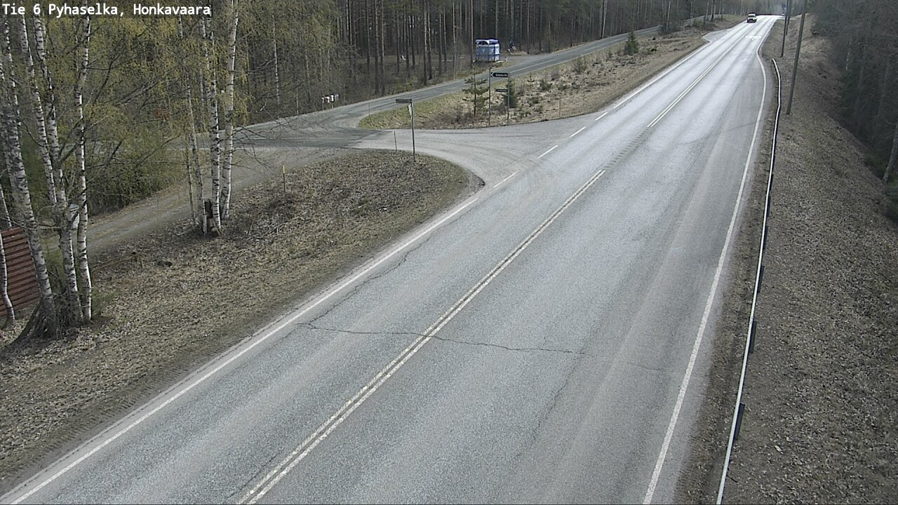Weather Camera Image Väg 6 Joensuu, Honkavaara, Joensuu, Pohjois-Karjala