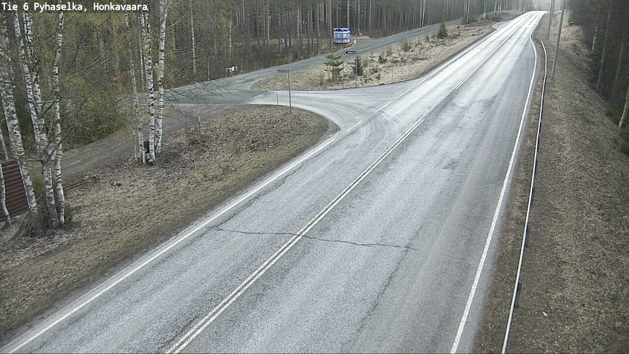 Weather Camera Image Väg 6 Joensuu, Honkavaara, Joensuu, Pohjois-Karjala