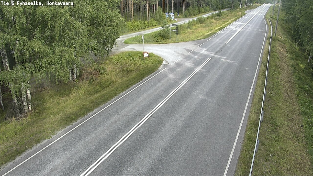 Weather Camera Image Road 6 Joensuu, Honkavaara, Joensuu, Pohjois-Karjala