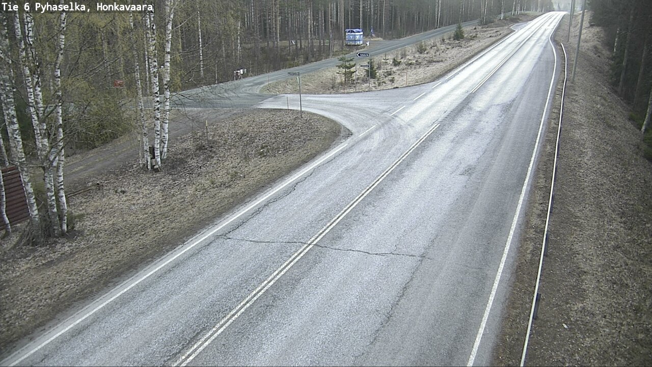 Weather Camera Image Väg 6 Joensuu, Honkavaara, Joensuu, Pohjois-Karjala