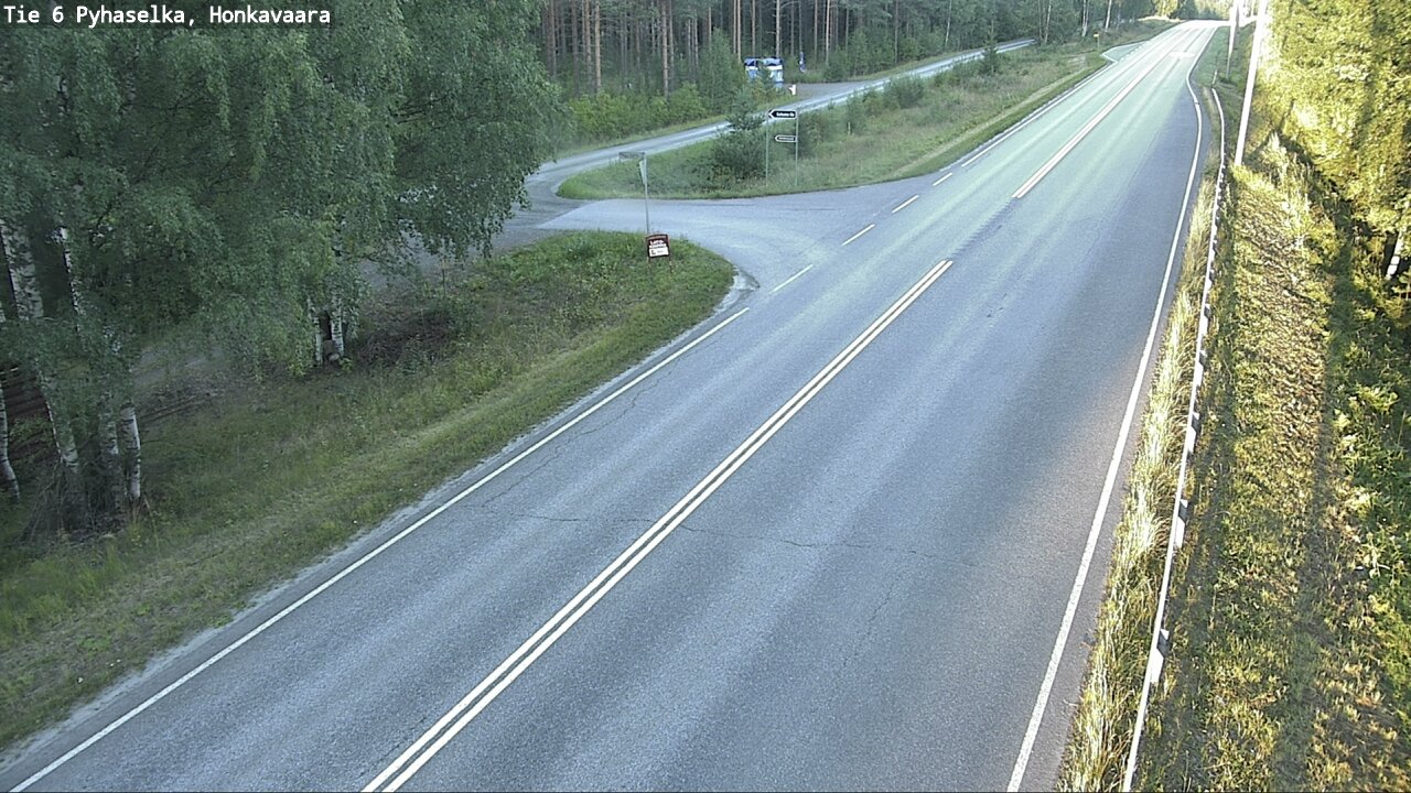 Weather Camera Image Road 6 Joensuu, Honkavaara, Joensuu, Pohjois-Karjala