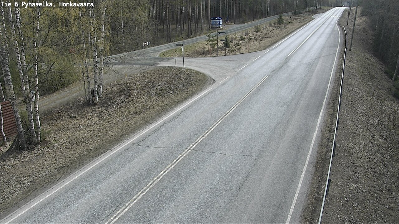 Weather Camera Image Väg 6 Joensuu, Honkavaara, Joensuu, Pohjois-Karjala