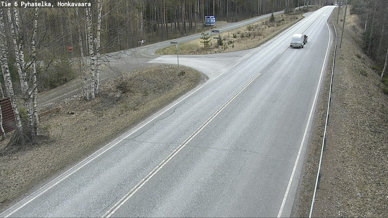Weather Camera Image Väg 6 Joensuu, Honkavaara, Joensuu, Pohjois-Karjala