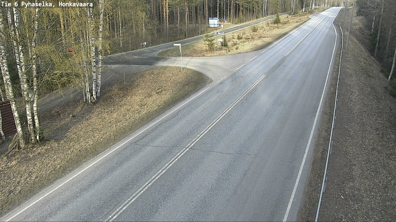 Weather Camera Image Väg 6 Joensuu, Honkavaara, Joensuu, Pohjois-Karjala