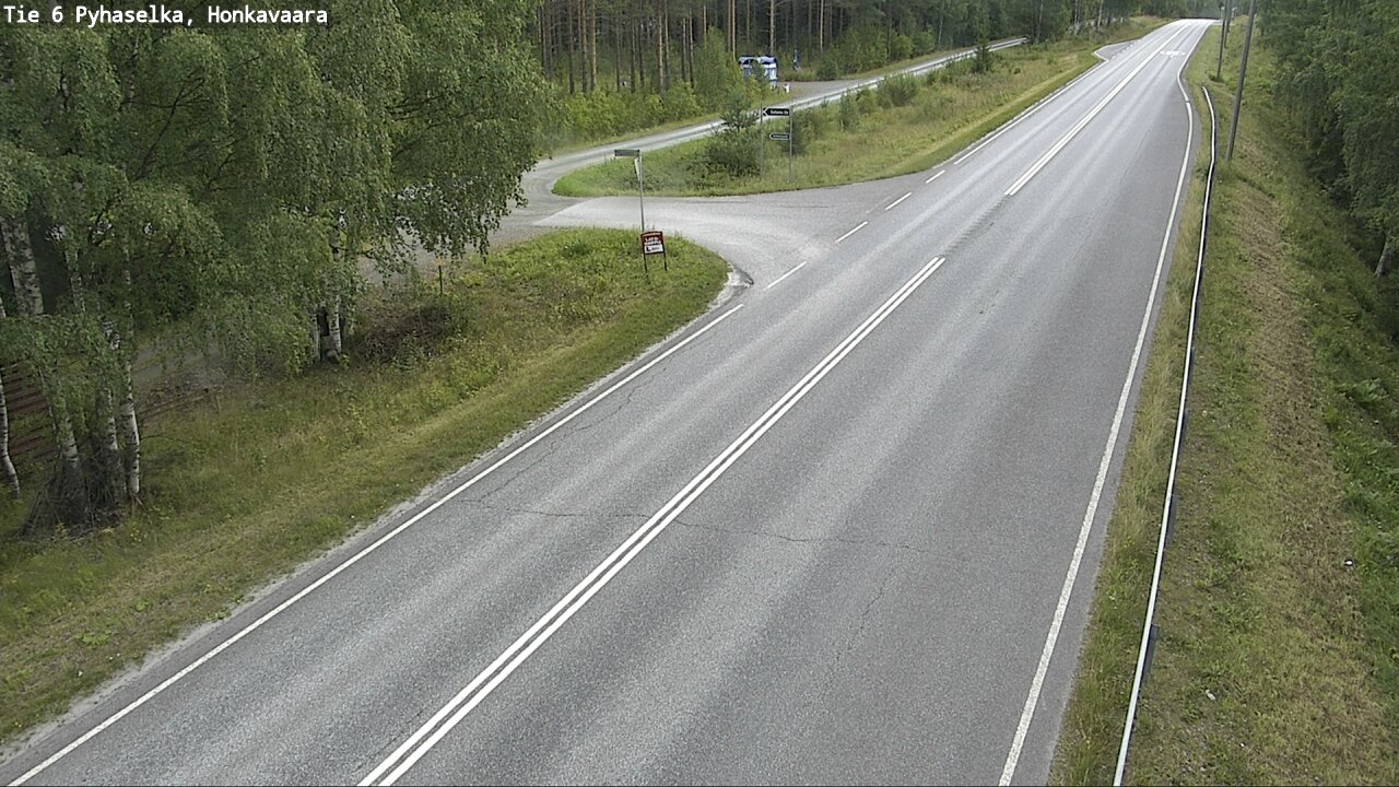 Weather Camera Image Väg 6 Joensuu, Honkavaara, Joensuu, Pohjois-Karjala