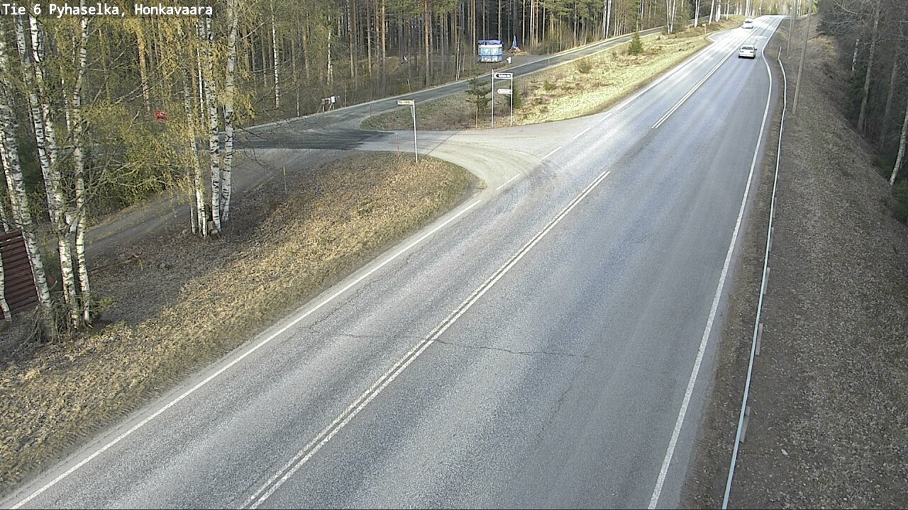 Weather Camera Image Väg 6 Joensuu, Honkavaara, Joensuu, Pohjois-Karjala