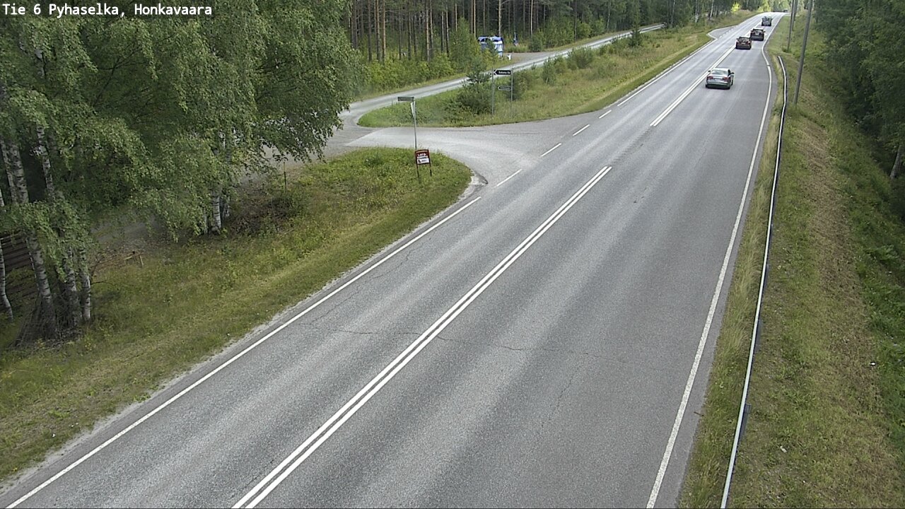 Weather Camera Image Road 6 Joensuu, Honkavaara, Joensuu, Pohjois-Karjala