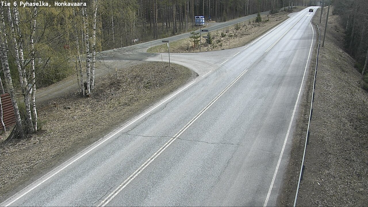 Weather Camera Image Väg 6 Joensuu, Honkavaara, Joensuu, Pohjois-Karjala