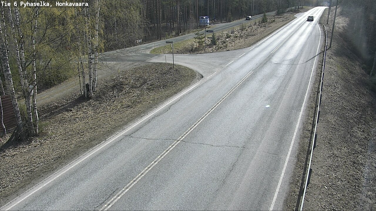 Weather Camera Image Väg 6 Joensuu, Honkavaara, Joensuu, Pohjois-Karjala