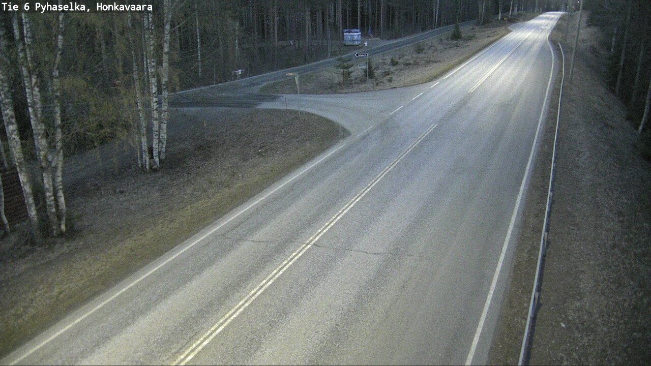 Weather Camera Image Väg 6 Joensuu, Honkavaara, Joensuu, Pohjois-Karjala