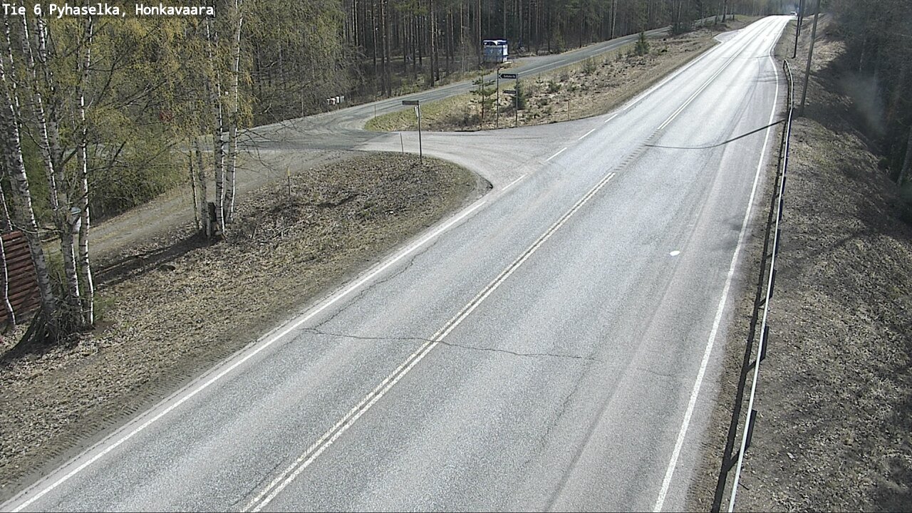 Weather Camera Image Väg 6 Joensuu, Honkavaara, Joensuu, Pohjois-Karjala