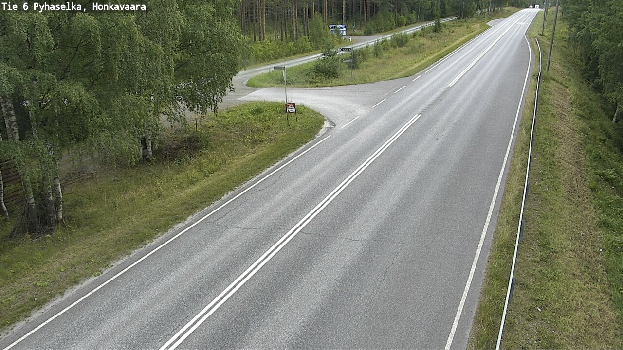 Weather Camera Image Väg 6 Joensuu, Honkavaara, Joensuu, Pohjois-Karjala