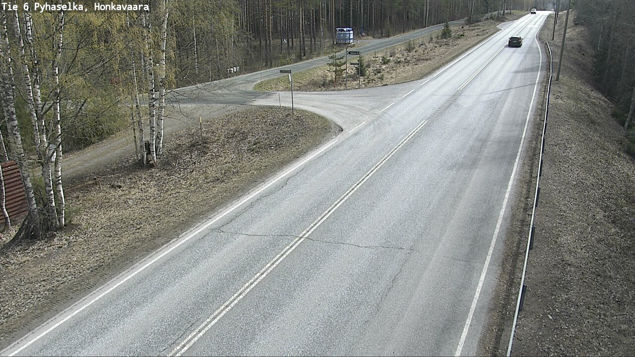 Weather Camera Image Väg 6 Joensuu, Honkavaara, Joensuu, Pohjois-Karjala