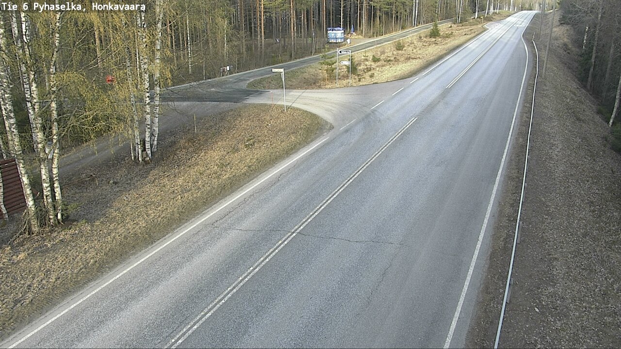 Weather Camera Image Väg 6 Joensuu, Honkavaara, Joensuu, Pohjois-Karjala