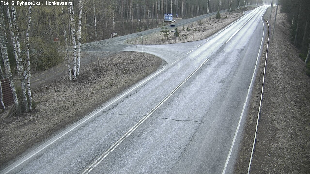 Weather Camera Image Väg 6 Joensuu, Honkavaara, Joensuu, Pohjois-Karjala