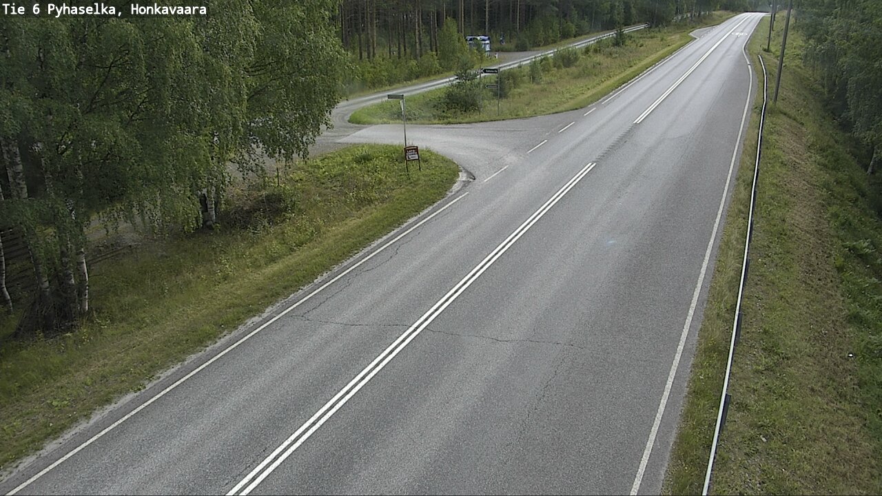 Weather Camera Image Väg 6 Joensuu, Honkavaara, Joensuu, Pohjois-Karjala