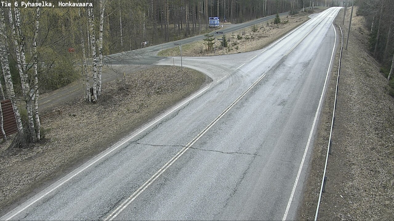 Weather Camera Image Väg 6 Joensuu, Honkavaara, Joensuu, Pohjois-Karjala