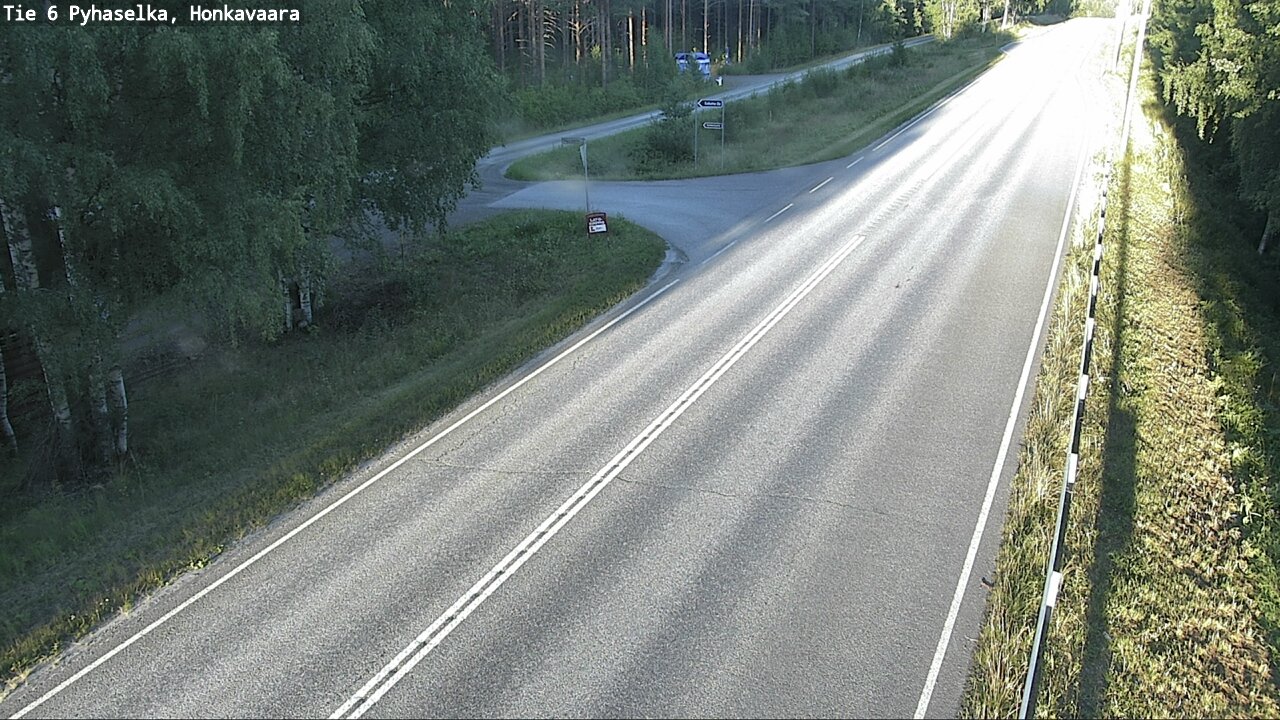 Weather Camera Image Road 6 Joensuu, Honkavaara, Joensuu, Pohjois-Karjala