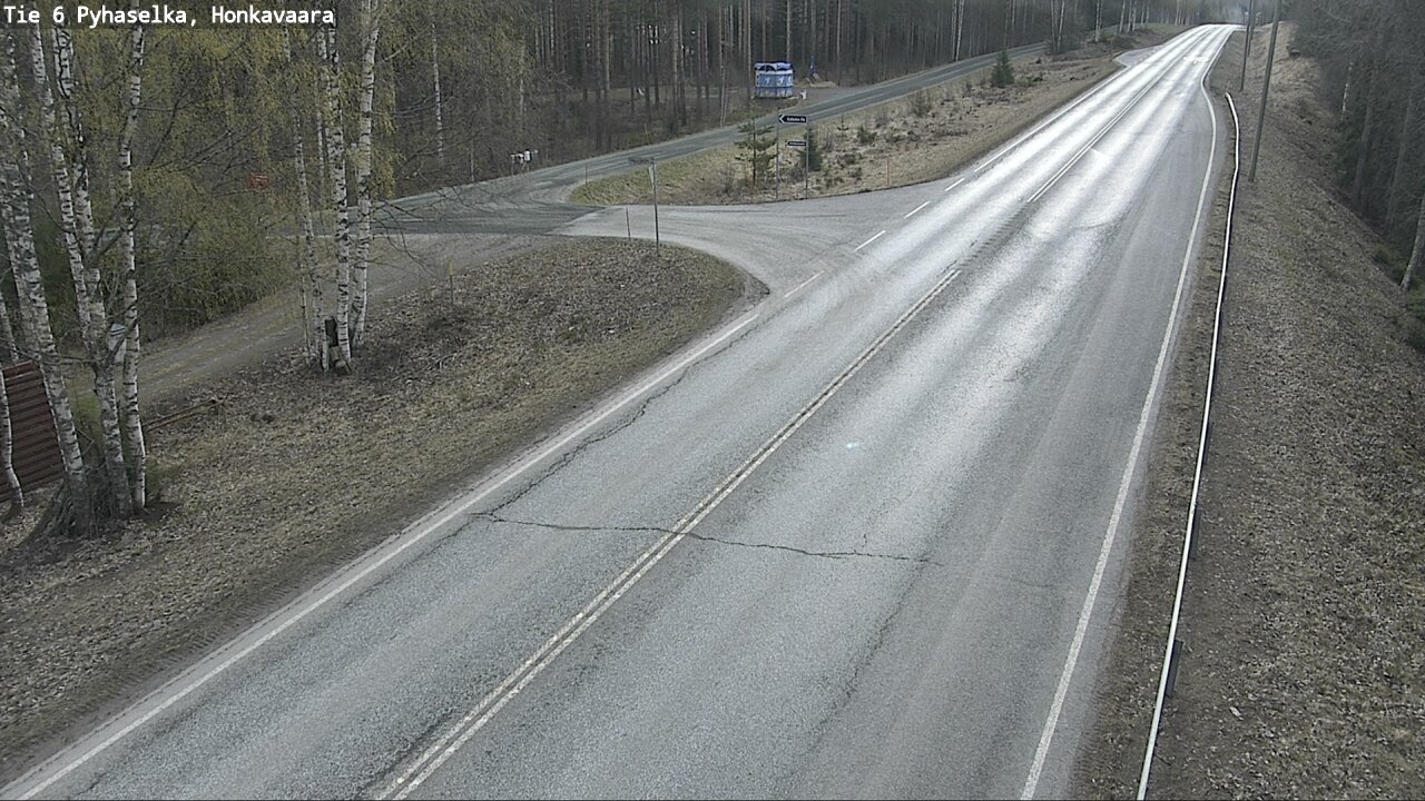 Weather Camera Image Väg 6 Joensuu, Honkavaara, Joensuu, Pohjois-Karjala