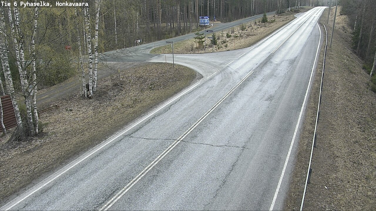 Weather Camera Image Väg 6 Joensuu, Honkavaara, Joensuu, Pohjois-Karjala