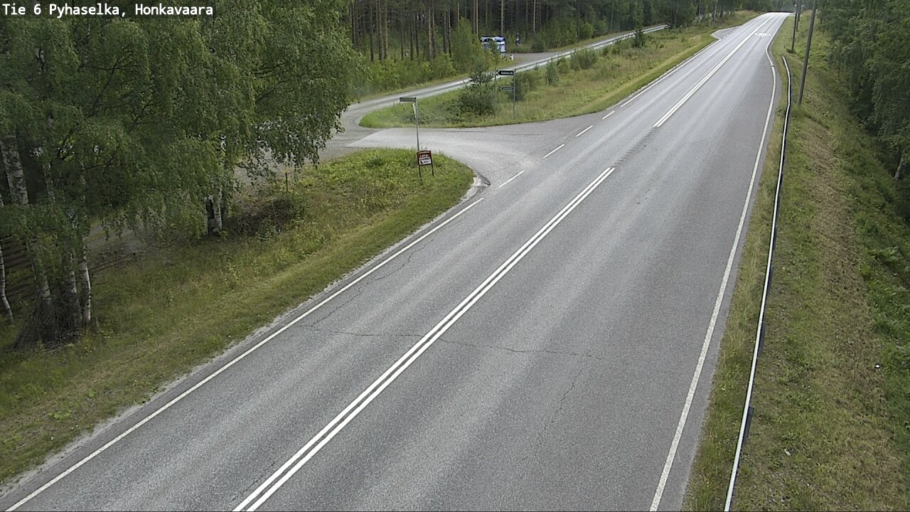 Weather Camera Image Väg 6 Joensuu, Honkavaara, Joensuu, Pohjois-Karjala