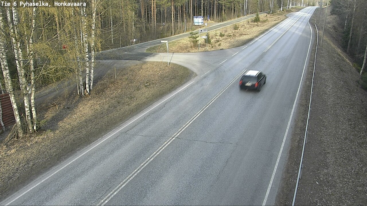 Weather Camera Image Väg 6 Joensuu, Honkavaara, Joensuu, Pohjois-Karjala