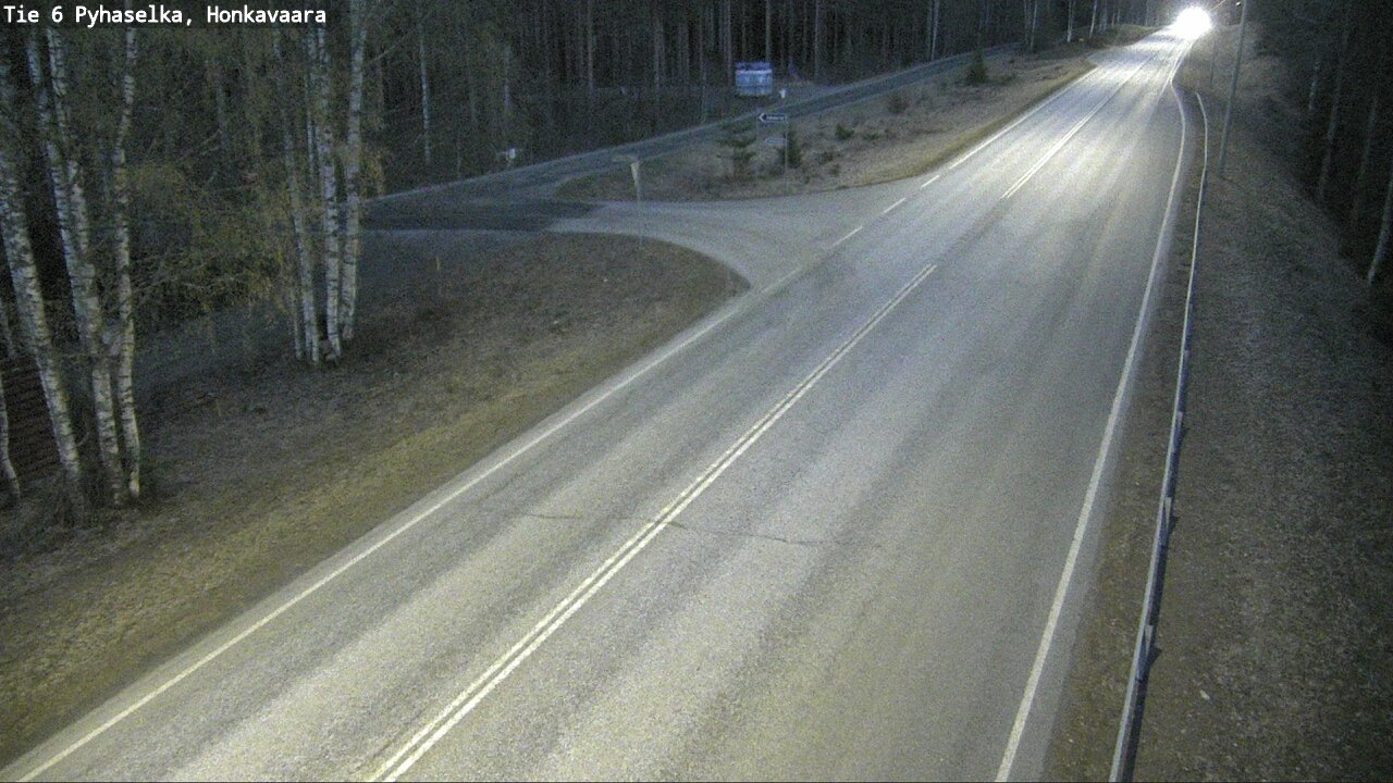 Weather Camera Image Väg 6 Joensuu, Honkavaara, Joensuu, Pohjois-Karjala