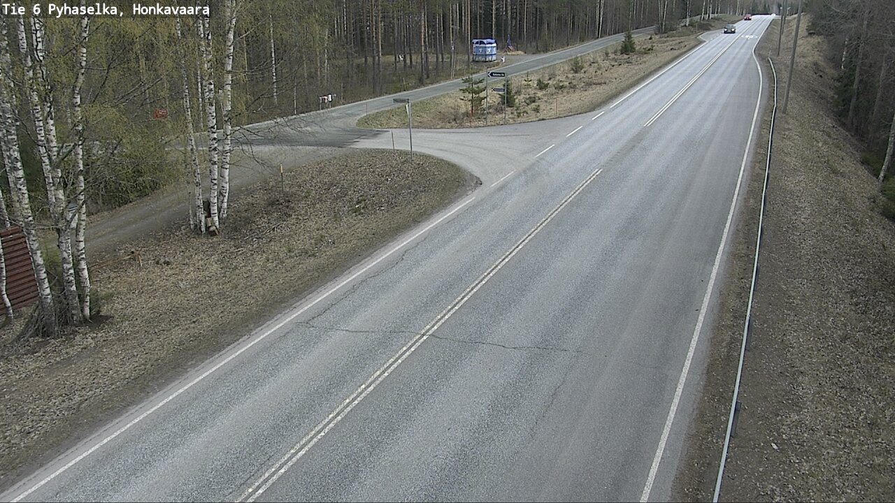 Weather Camera Image Väg 6 Joensuu, Honkavaara, Joensuu, Pohjois-Karjala