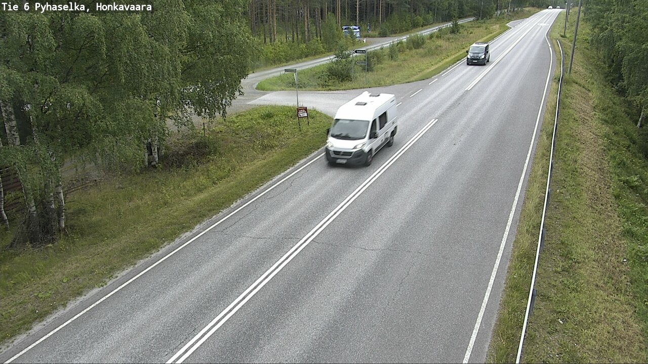 Weather Camera Image Väg 6 Joensuu, Honkavaara, Joensuu, Pohjois-Karjala