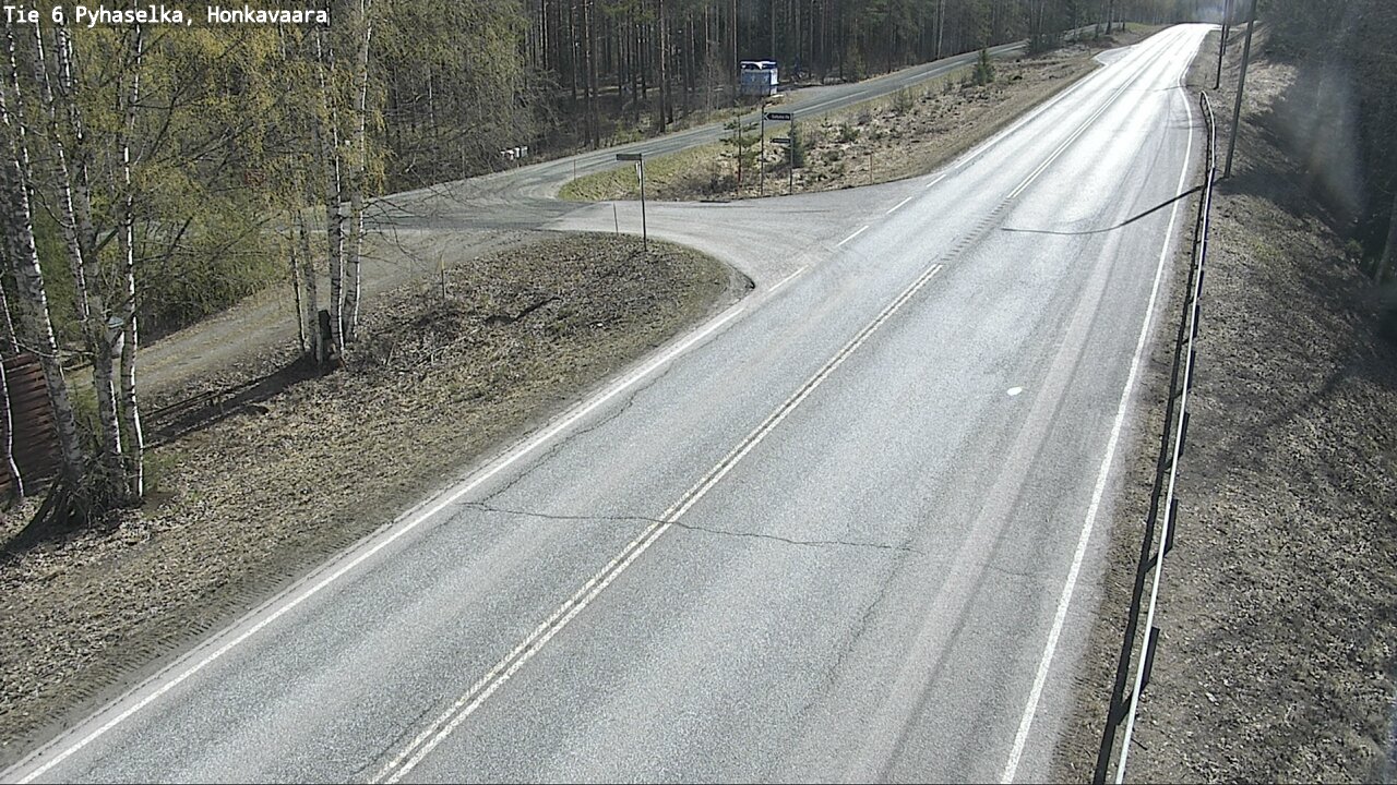 Weather Camera Image Väg 6 Joensuu, Honkavaara, Joensuu, Pohjois-Karjala