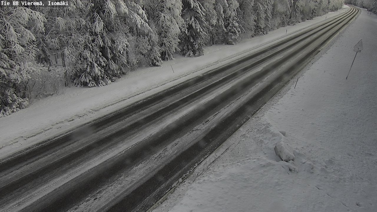 Weather Camera Image Road 88 Vieremä, Isomäki, Vieremä, Pohjois-Savo