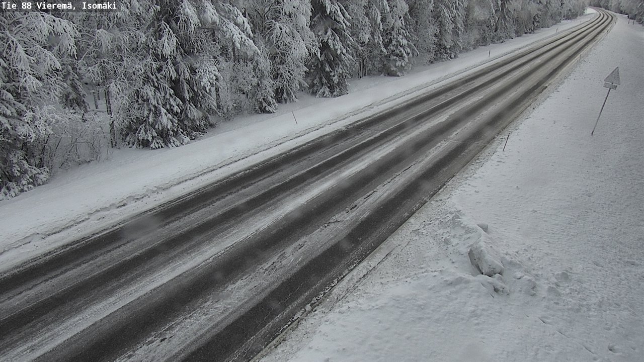 Weather Camera Image Road 88 Vieremä, Isomäki, Vieremä, Pohjois-Savo
