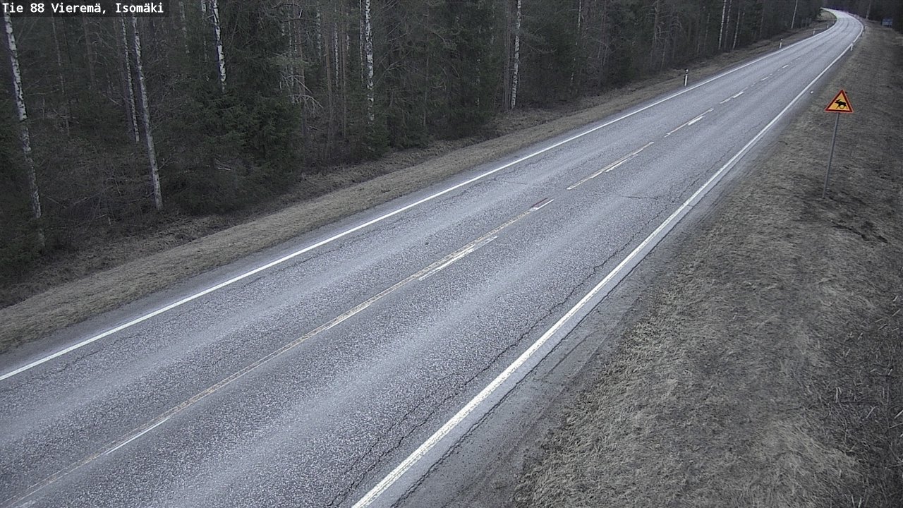 Weather Camera Image Road 88 Vieremä, Isomäki, Vieremä, Pohjois-Savo