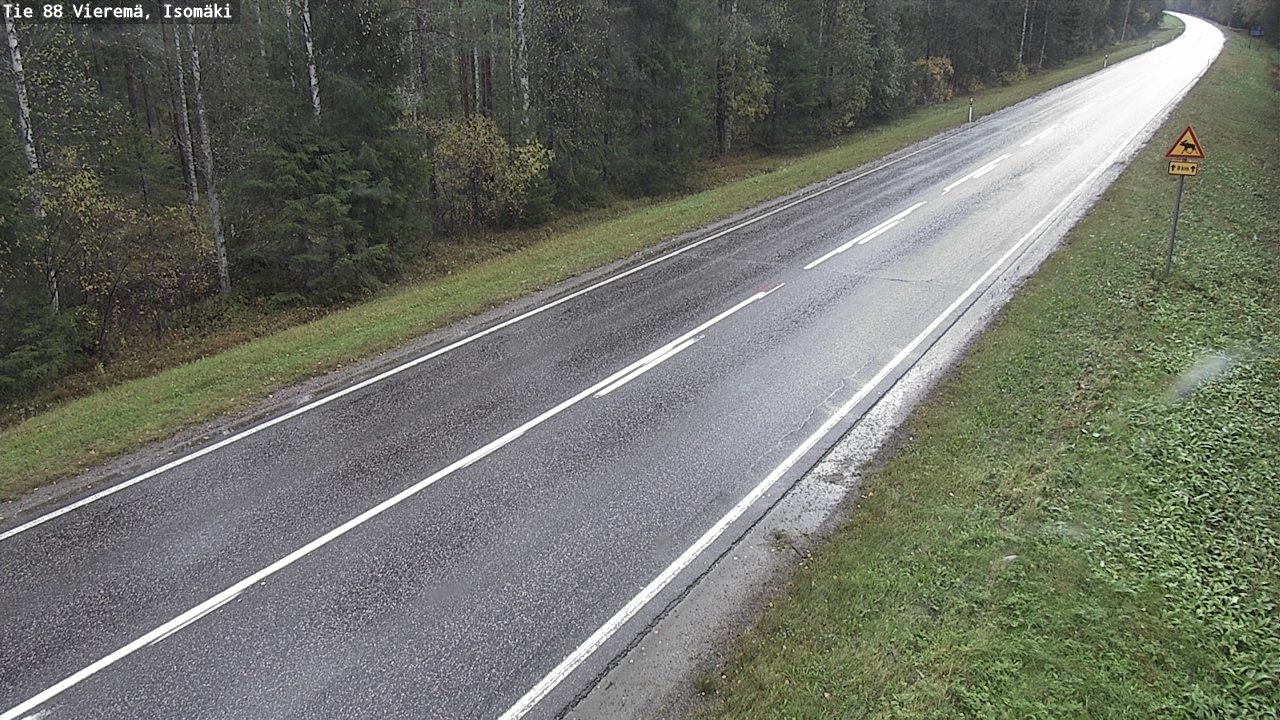 Weather Camera Image Road 88 Vieremä, Isomäki, Vieremä, Pohjois-Savo