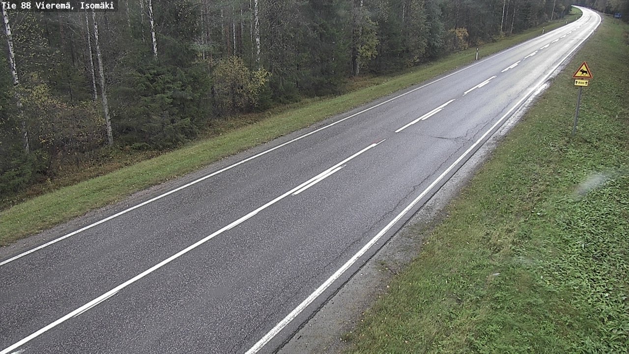 Weather Camera Image Road 88 Vieremä, Isomäki, Vieremä, Pohjois-Savo