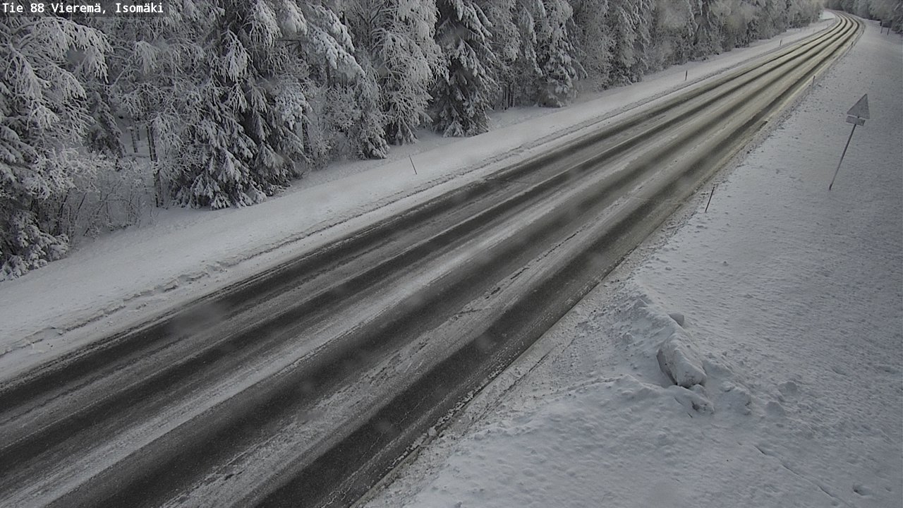 Weather Camera Image Road 88 Vieremä, Isomäki, Vieremä, Pohjois-Savo
