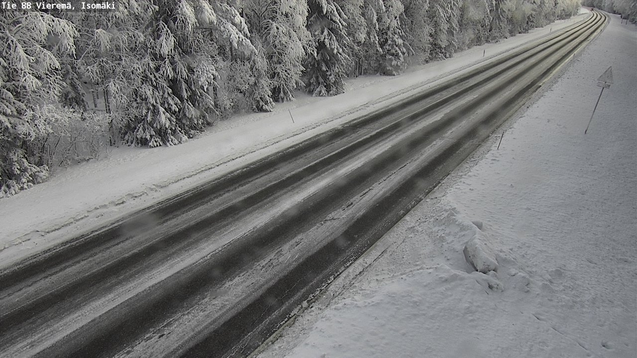 Weather Camera Image Road 88 Vieremä, Isomäki, Vieremä, Pohjois-Savo