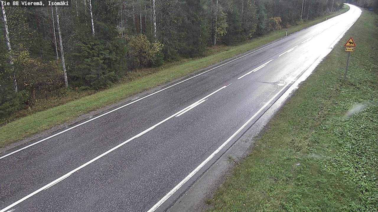 Weather Camera Image Road 88 Vieremä, Isomäki, Vieremä, Pohjois-Savo