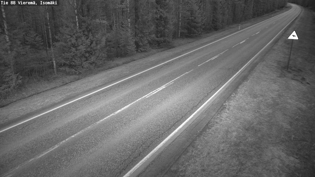 Weather Camera Image Road 88 Vieremä, Isomäki, Vieremä, Pohjois-Savo