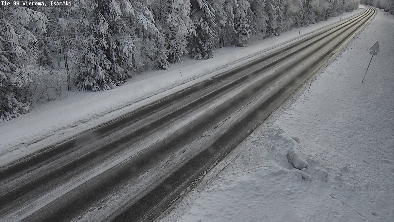 Weather Camera Image Road 88 Vieremä, Isomäki, Vieremä, Pohjois-Savo