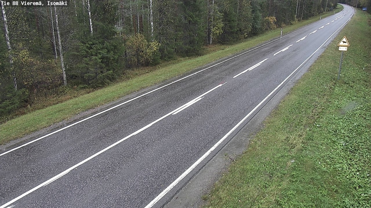 Weather Camera Image Road 88 Vieremä, Isomäki, Vieremä, Pohjois-Savo